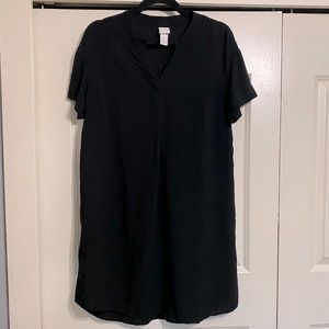 [6] H&M Black Short Sleeve Shirt Dress